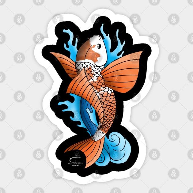 Japanese Koi Sticker by DustinEatonWorks